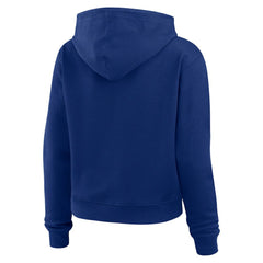 St. Louis Blues WEAR by Erin Andrews Women's Waffle-Knit Pullover Hoodie Blue