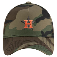 Houston Astros Woodland Team Pop 9FORTY A-Frame Adjustable Hat Camo | New Era