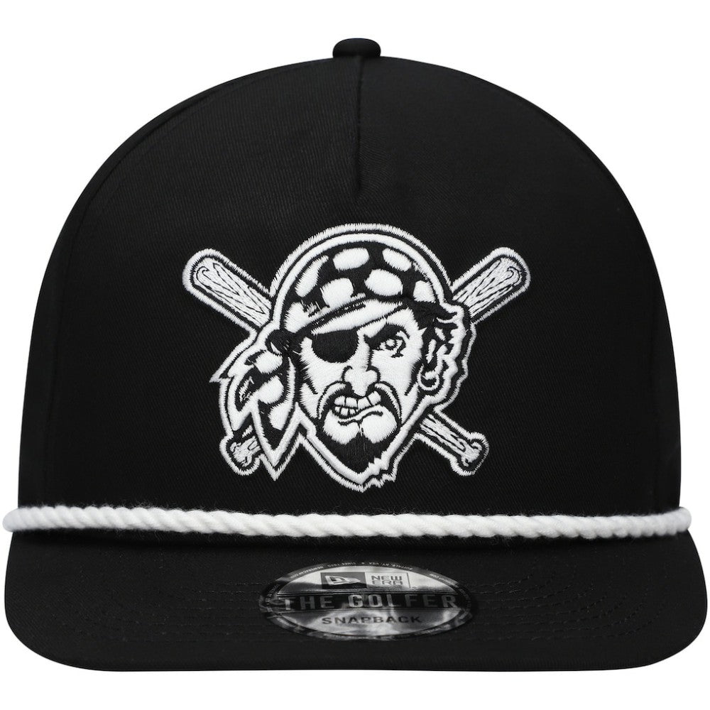 Pittsburgh Pirates Golfer Snapback Hat Black | New Era
