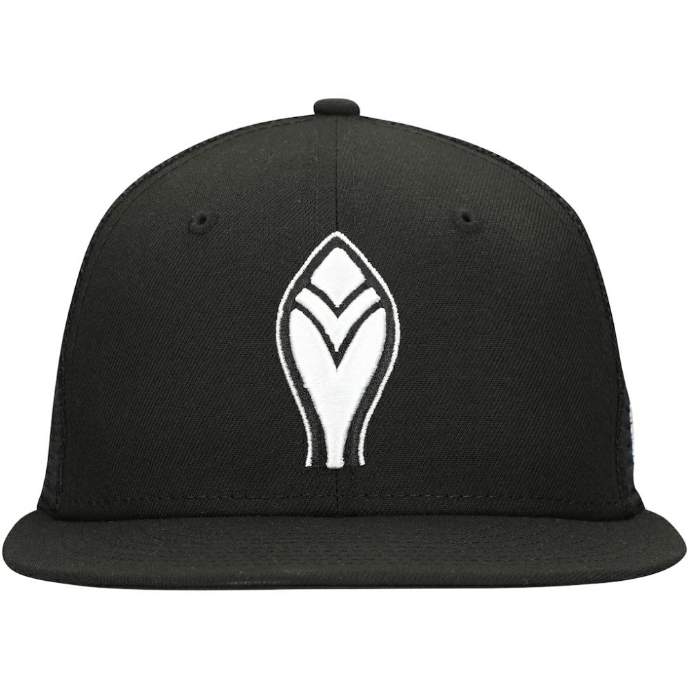 Atlanta Braves 59FIFTY Trucker Fitted Hat Black | New Era