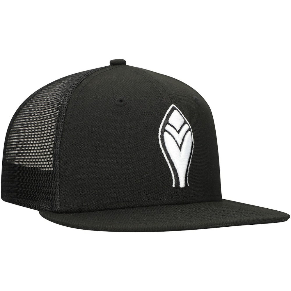 Atlanta Braves 59FIFTY Trucker Fitted Hat Black | New Era