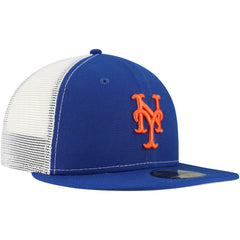 New York Mets Team Color 59FIFTY Trucker Fitted Hat Royal | New Era