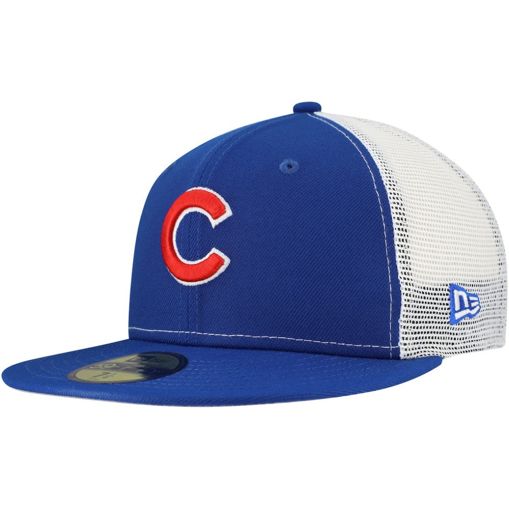 Chicago Cubs Team Color 59FIFTY Trucker Fitted Hat Royal | New Era