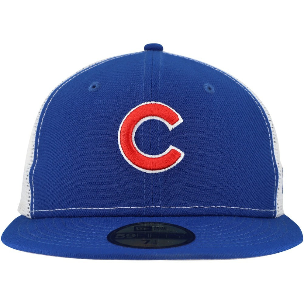 Chicago Cubs Team Color 59FIFTY Trucker Fitted Hat Royal | New Era