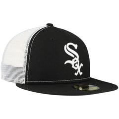 Chicago White Sox Team Color 59FIFTY Trucker Fitted Hat Black | New Era