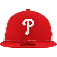 Philadelphia Phillies Team Color 59FIFTY Trucker Fitted Hat Red | New Era