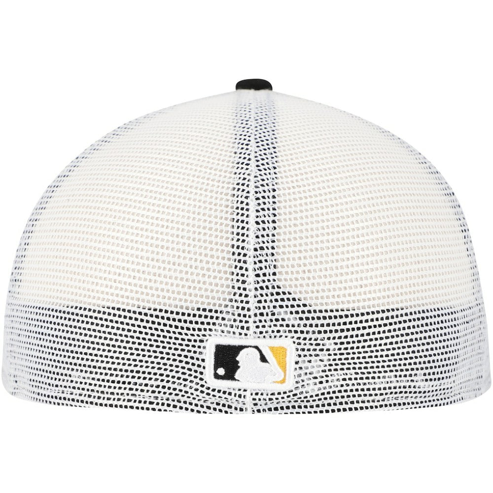 Pittsburgh Pirates Team Color 59FIFTY Trucker Fitted Hat Black | New Era