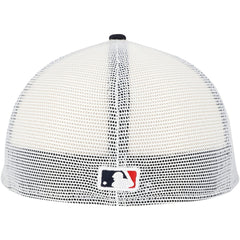 Cleveland Guardians Team Color 59FIFTY Trucker Fitted Hat Navy | New Era