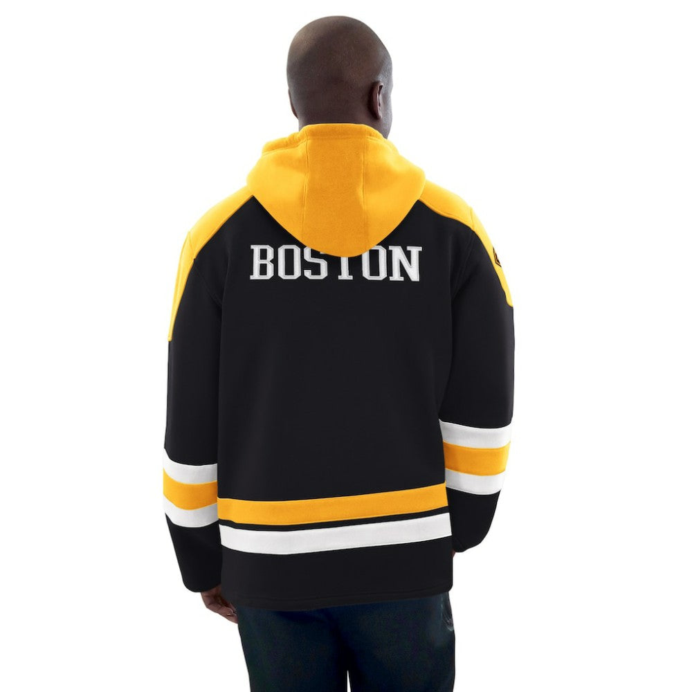 Boston Bruins Starter Hockey Pullover Hoodie Black/Gold