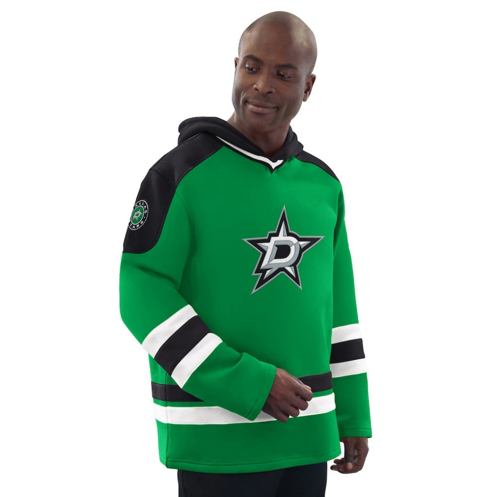 Dallas Stars Starter Hockey Pullover Hoodie Kelly Green/Black