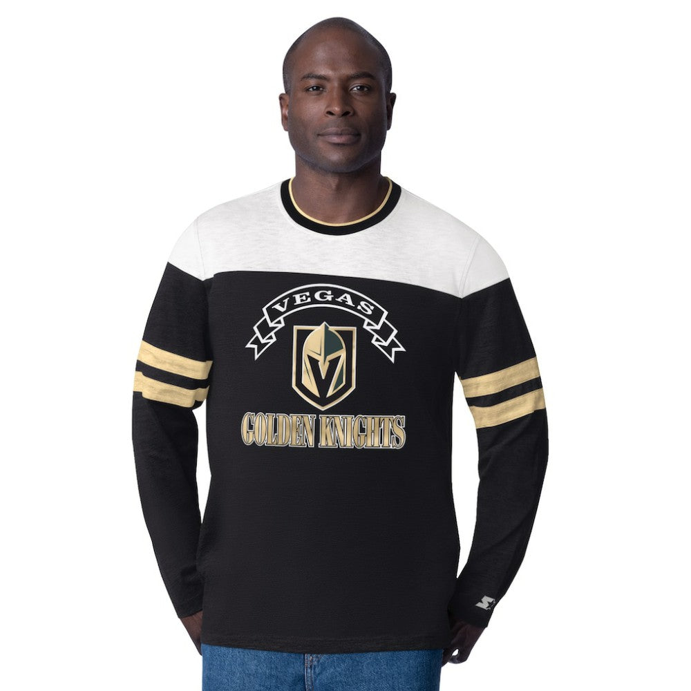 Vegas Golden Knights Starter Blitz Durene Long Sleeve T-Shirt Black