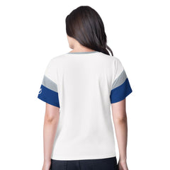 Tampa Bay Lightning G-III 4Her by Carl Banks Women's Rink Oversized Rhinestone V-Neck T-Shirt White