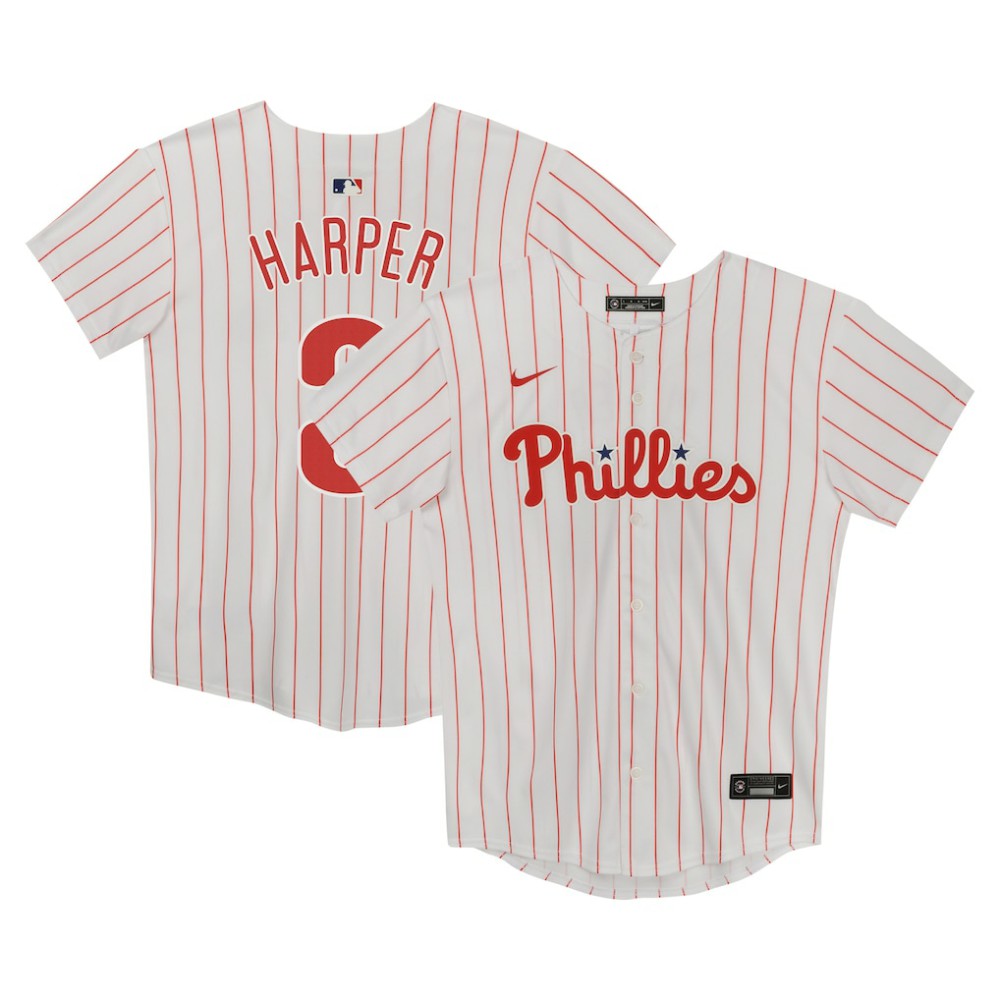 Bryce Harper Philadelphia Phillies Preschool Home Game Jersey White | Nike