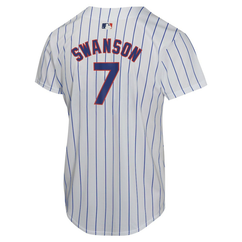 Dansby Swanson Chicago Cubs Youth Home Game Player Jersey White | Nike