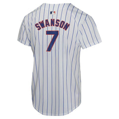Dansby Swanson Chicago Cubs Youth Home Game Player Jersey White | Nike