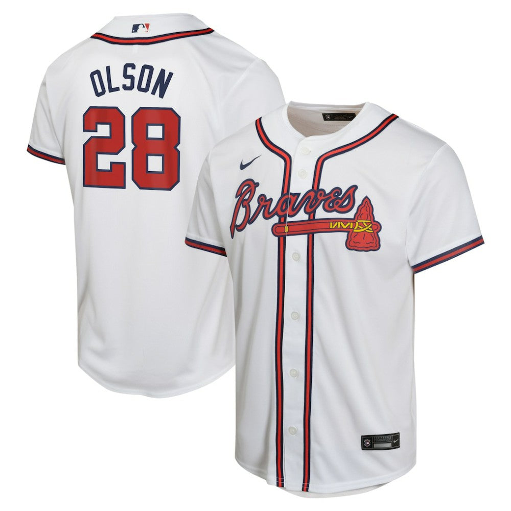 Matt Olson Atlanta Braves Youth Home Game Player Jersey White | Nike
