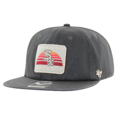 Chicago White Sox Cypress Captain Snapback Hat Charcoal | 47 brand