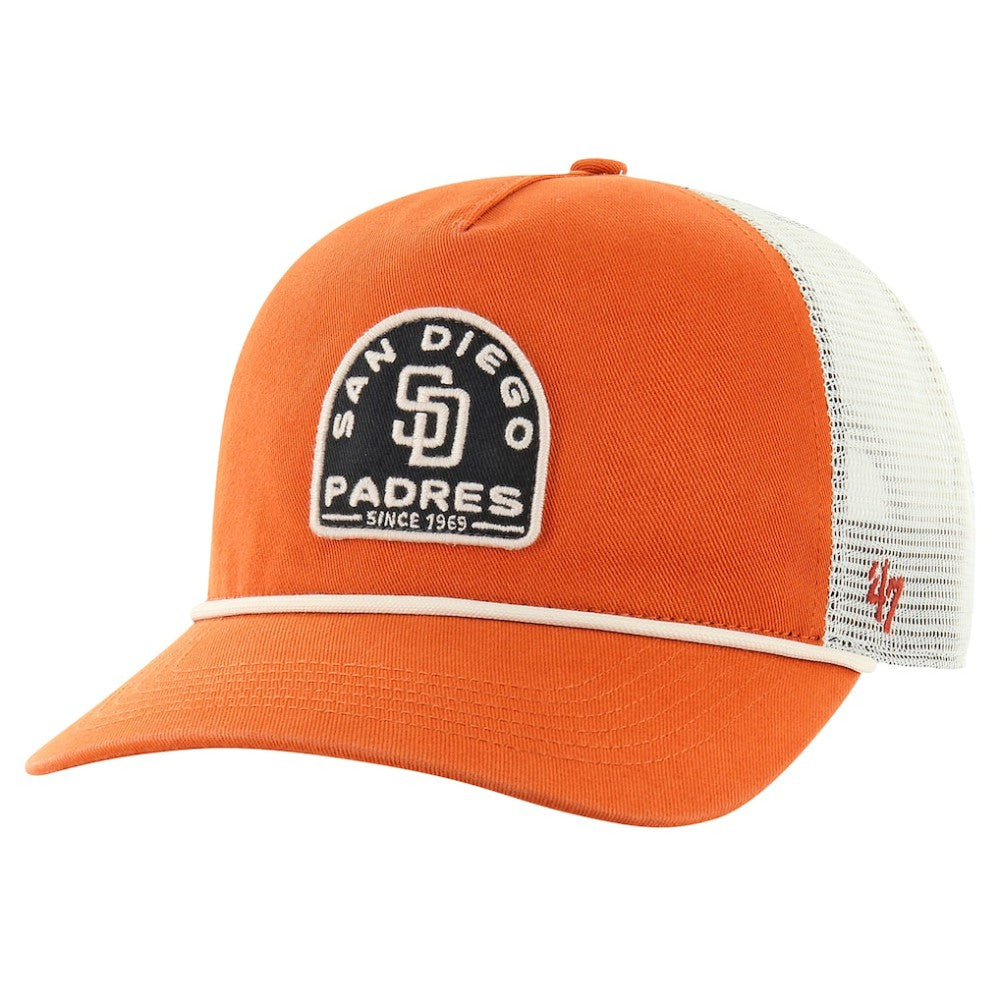 San Diego Padres Cypress Trucker Hitch Adjustable Hat Orange | 47 brand