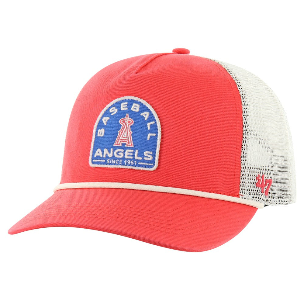 Los Angeles Angels Cypress Trucker Hitch Adjustable Hat Red | 47 brand