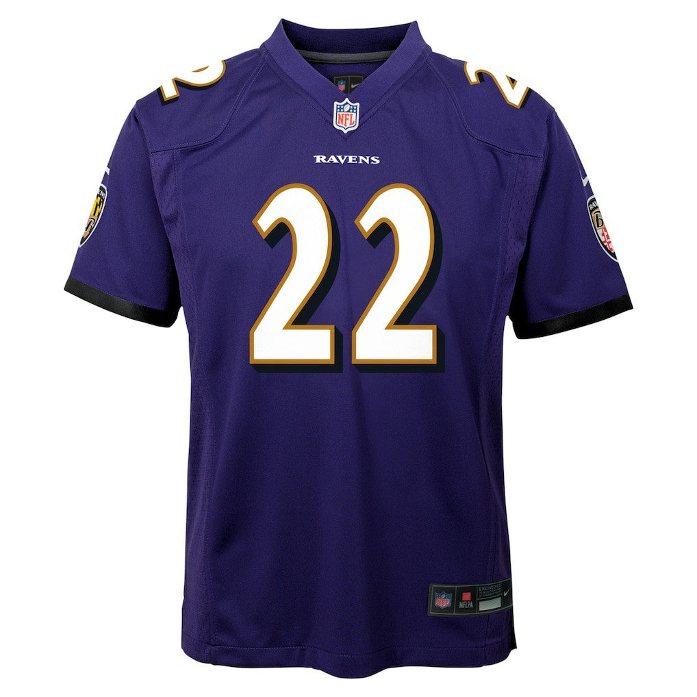 Derrick Henry Baltimore Ravens Youth Game Jersey - Purple
