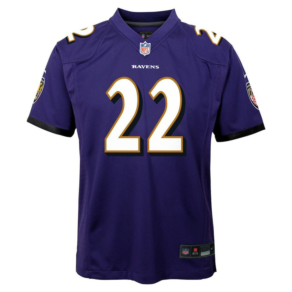Derrick Henry Baltimore Ravens Youth Game Jersey - Purple