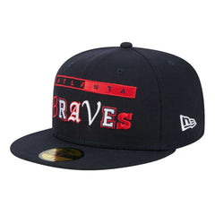 Atlanta Braves Ransom 59FIFTY Fitted Hat Navy | New Era