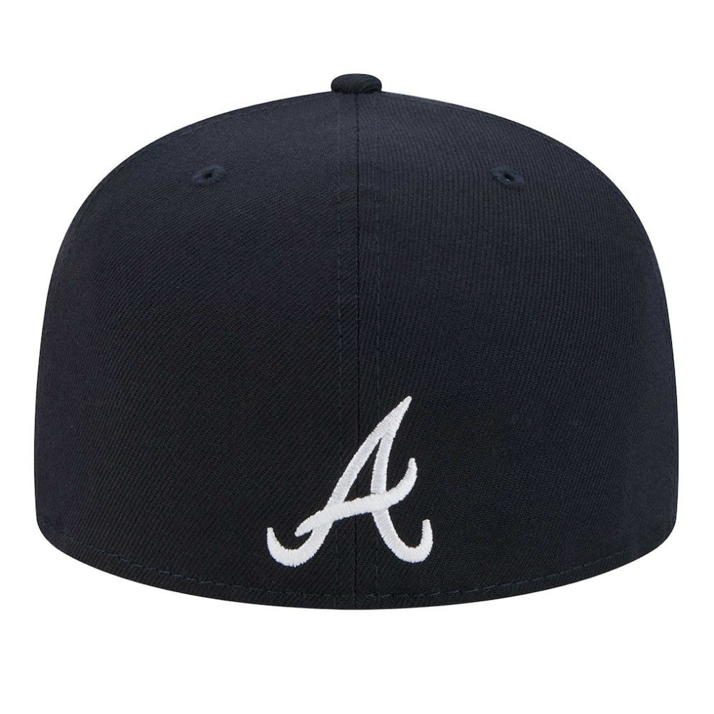 Atlanta Braves Ransom 59FIFTY Fitted Hat Navy | New Era