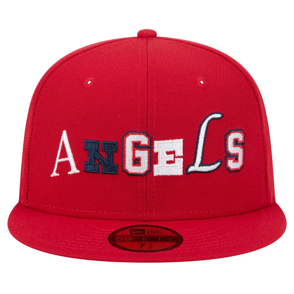 Los Angeles Angels Ransom 59FIFTY Fitted Hat Red | New Era