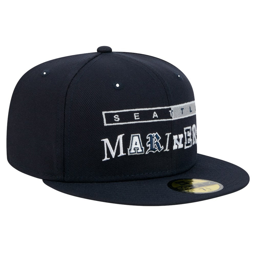 Seattle Mariners Ransom 59FIFTY Fitted Hat Navy | New Era