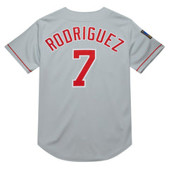 Ivan RodriguezTexas Rangers 1994 Cooperstown Collection Authentic Dark Jersey Gray | Mitchell & Ness