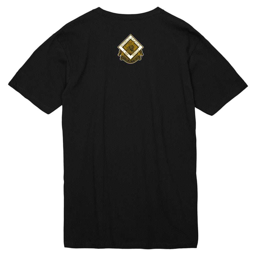 Roberto Clemente Pittsburgh Pirates Cooperstown Collection Heavyweight Premium Player Vintage Logo T-Shirt Black | Mitchell & Ness