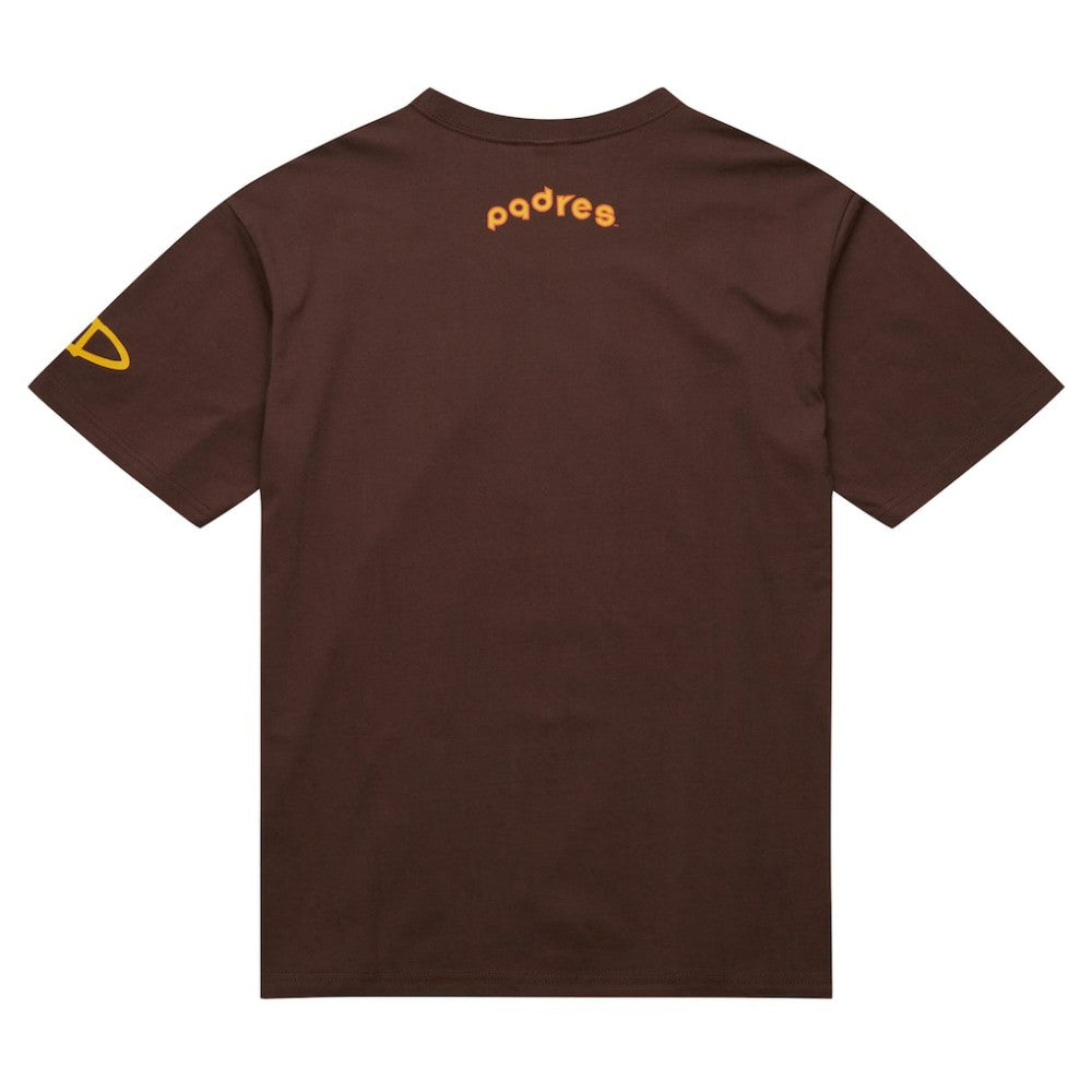 Tony Gwynn San Diego Padres Cooperstown Collection Heavyweight Premium Player Vintage Logo T-Shirt Brown | Mitchell & Ness