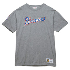 Hank Aaron Atlanta Braves Cooperstown Collection Legends T-Shirt Heather Gray | Mitchell & Ness