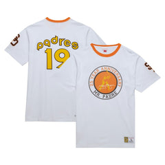 San Diego Padres Cooperstown Collection Player Legends Ringer T-Shirt White | Mitchell & Ness