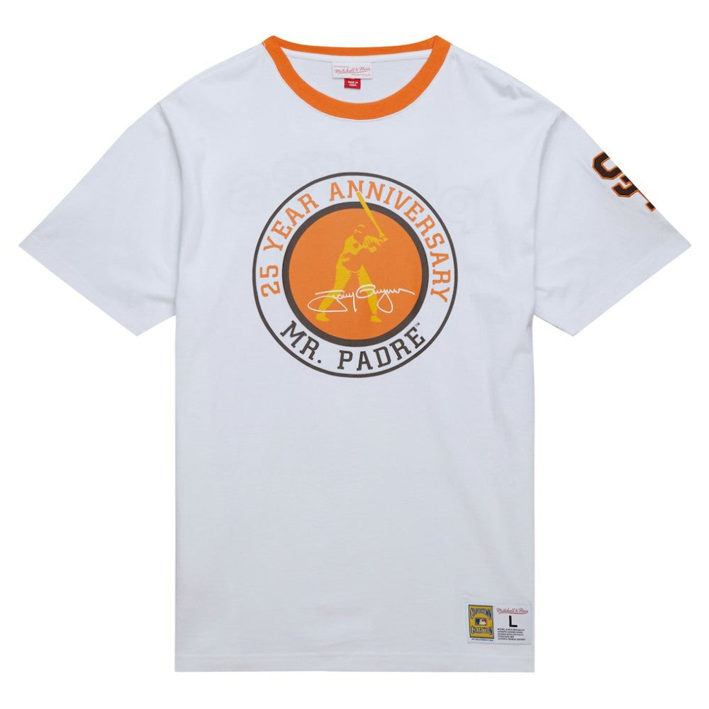 San Diego Padres Cooperstown Collection Player Legends Ringer T-Shirt White | Mitchell & Ness