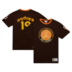 San Diego Padres Cooperstown Collection Player Legends Ringer T-Shirt Brown | Mitchell & Ness