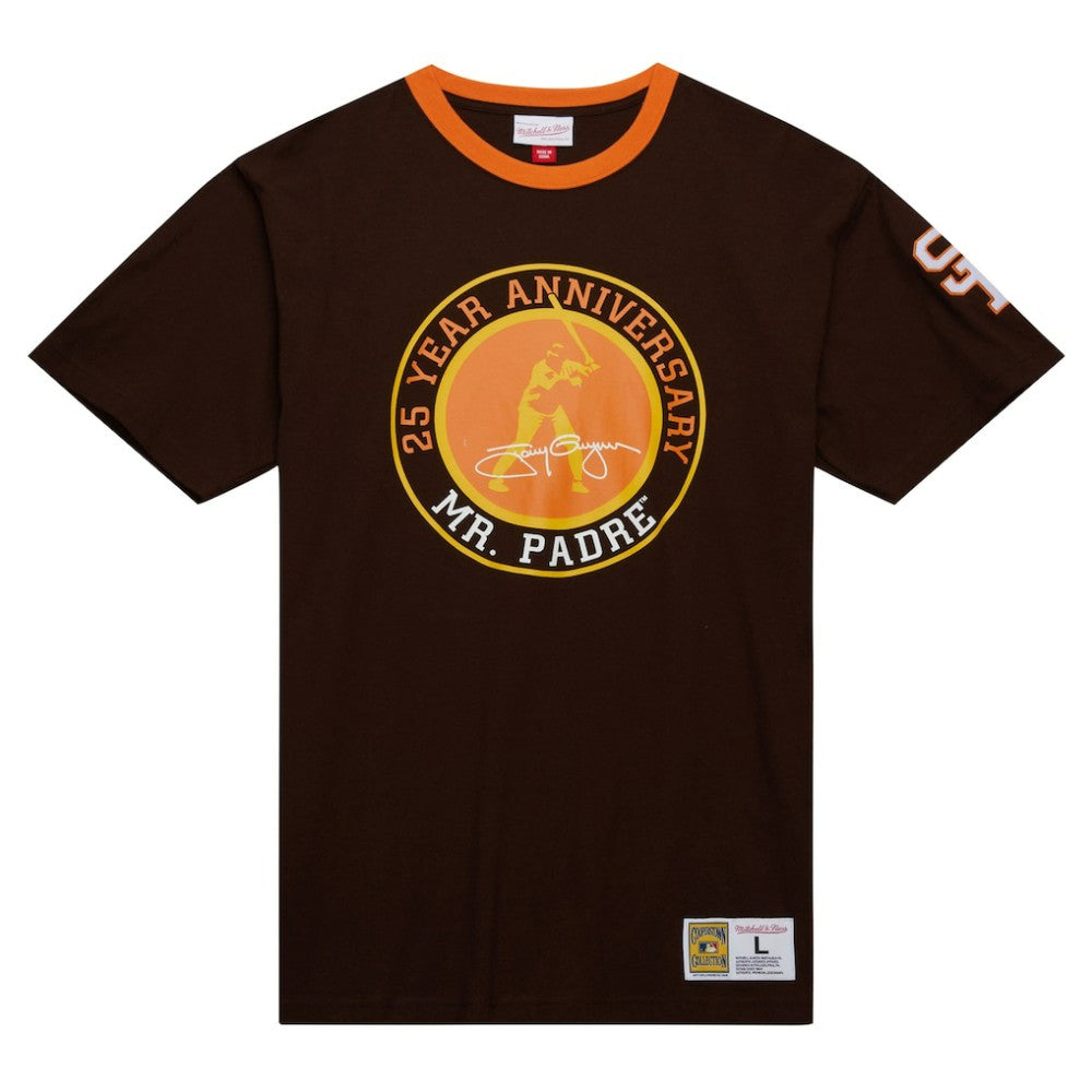 San Diego Padres Cooperstown Collection Player Legends Ringer T-Shirt Brown | Mitchell & Ness