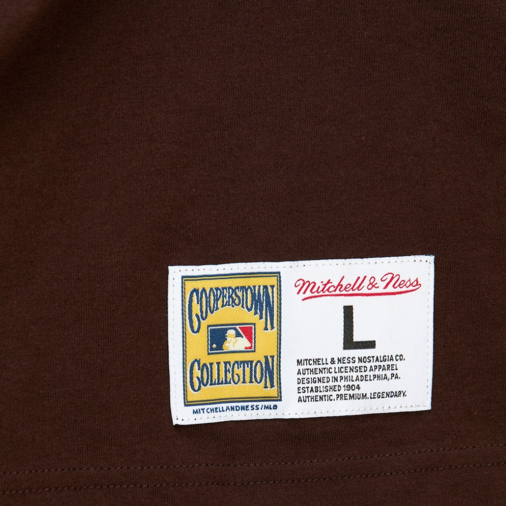 San Diego Padres Cooperstown Collection Player Legends Ringer T-Shirt Brown | Mitchell & Ness