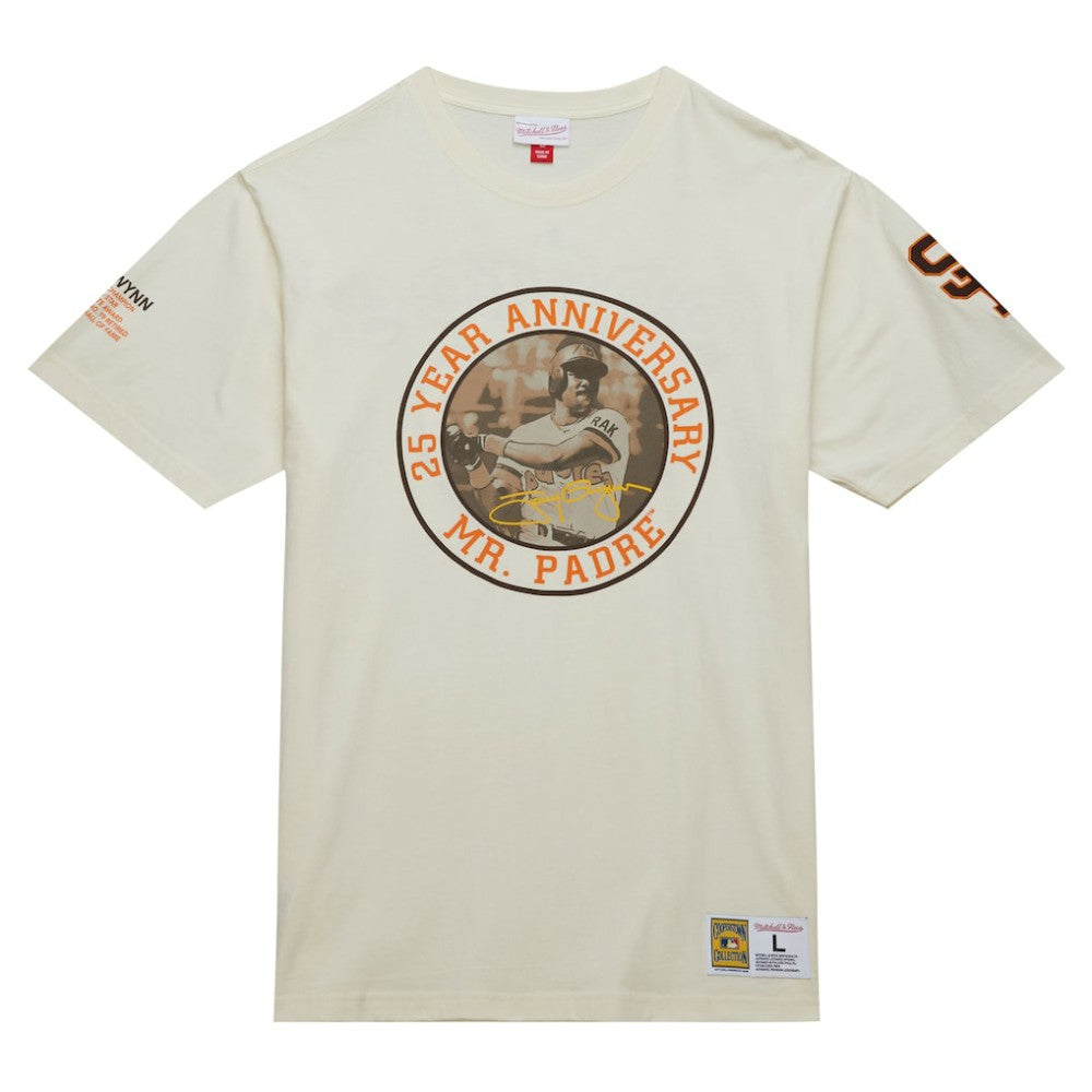 Tony Gwynn San Diego Padres Legends Photo Real T-Shirt Cream | Mitchell & Ness