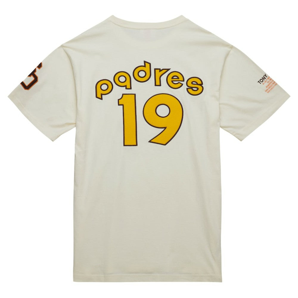 Tony Gwynn San Diego Padres Legends Photo Real T-Shirt Cream | Mitchell & Ness