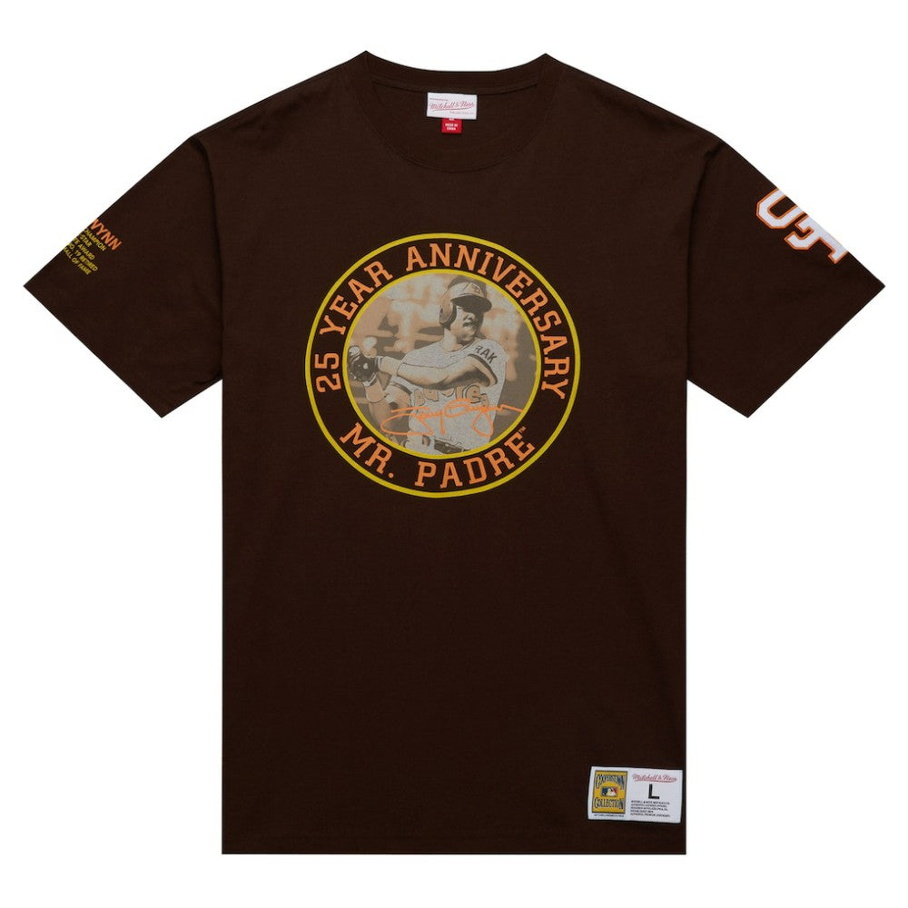 Tony Gwynn San Diego Padres Legends Photo Real T-Shirt Brown | Mitchell & Ness