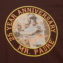 Tony Gwynn San Diego Padres Legends Photo Real T-Shirt Brown | Mitchell & Ness