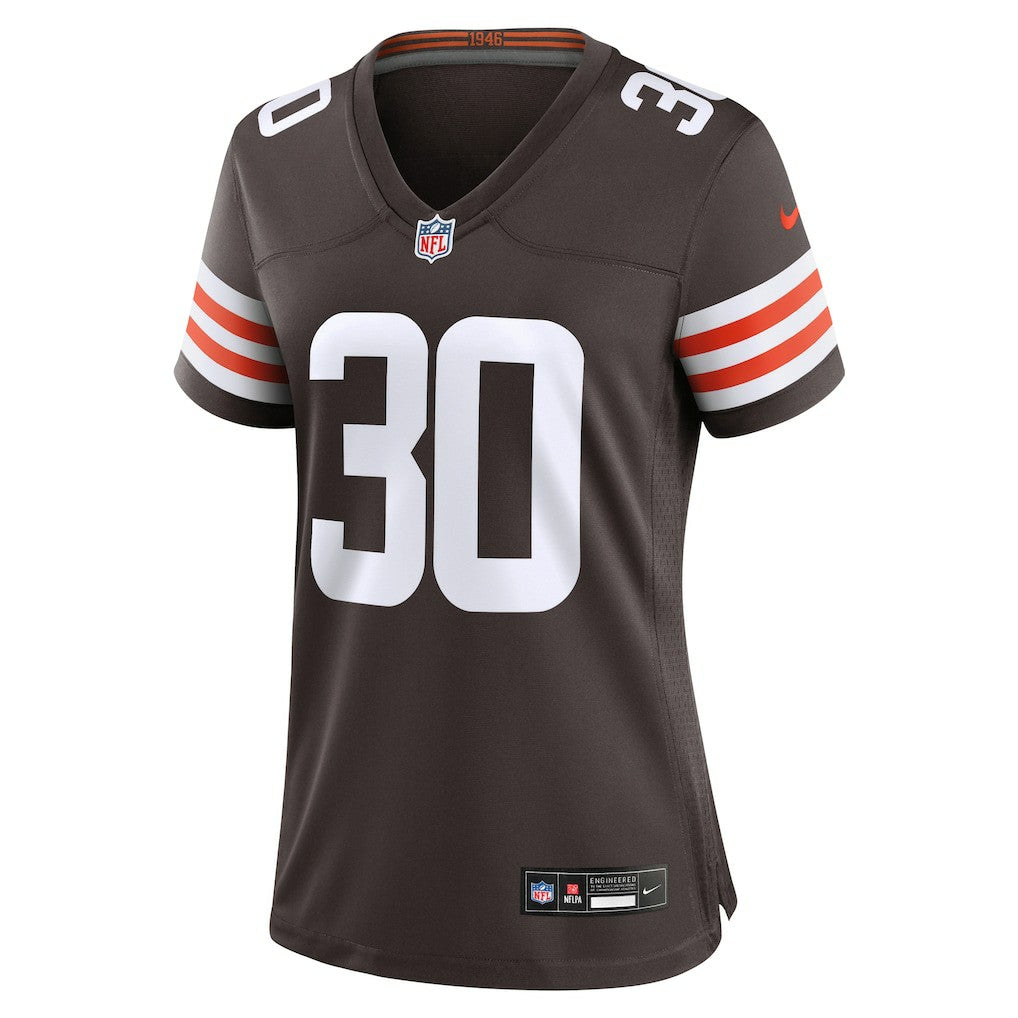 Devin Bush Cleveland Browns Women's Game Jersey - Brown