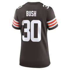 Devin Bush Cleveland Browns Women's Game Jersey - Brown