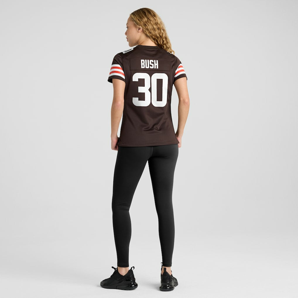 Devin Bush Cleveland Browns Women's Game Jersey - Brown