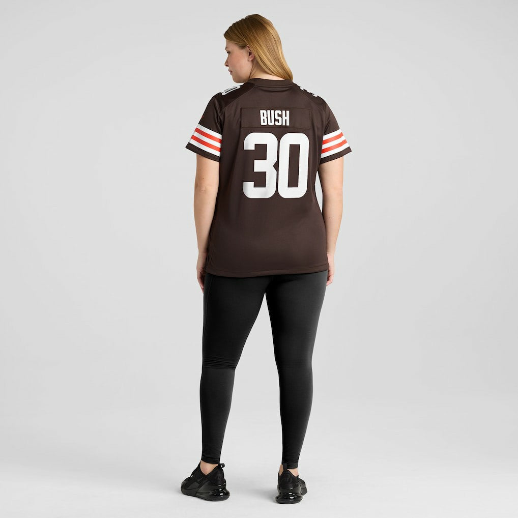 Devin Bush Cleveland Browns Women's Game Jersey - Brown