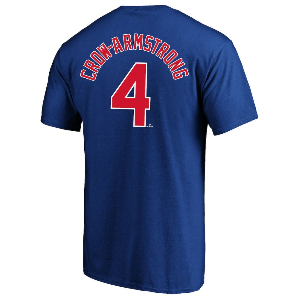 Pete Crow-Armstrong Chicago Cubs Big & Tall Name & Number T-Shirt Royal