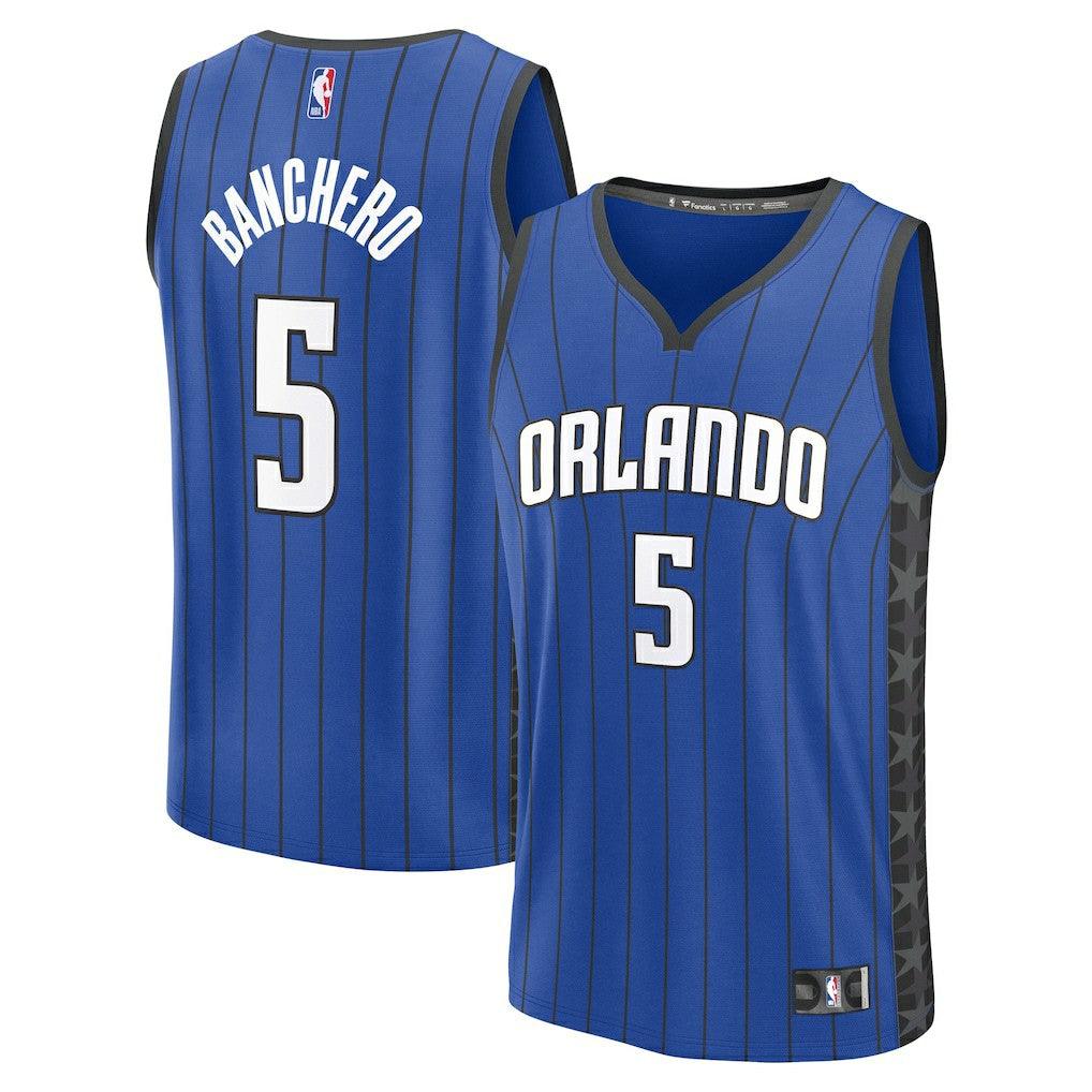 Paolo Banchero Orlando Magic Fast Break Replica Player Jersey - Statement Edition - Blue