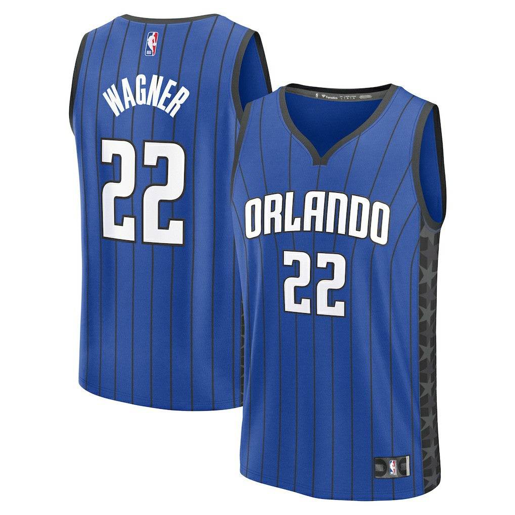 Franz Wagner Orlando Magic Fast Break Replica Player Jersey - Statement Edition - Blue