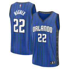 Franz Wagner Orlando Magic Fast Break Replica Player Jersey - Statement Edition - Blue